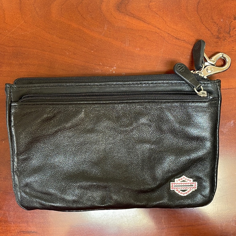 Genuine leather Harley Davidson hip belt-loop bag
